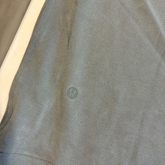 New Lululemon Softstreme Pique Oversized LS Polo Top Green Grey Size L - Picture 7 of 7